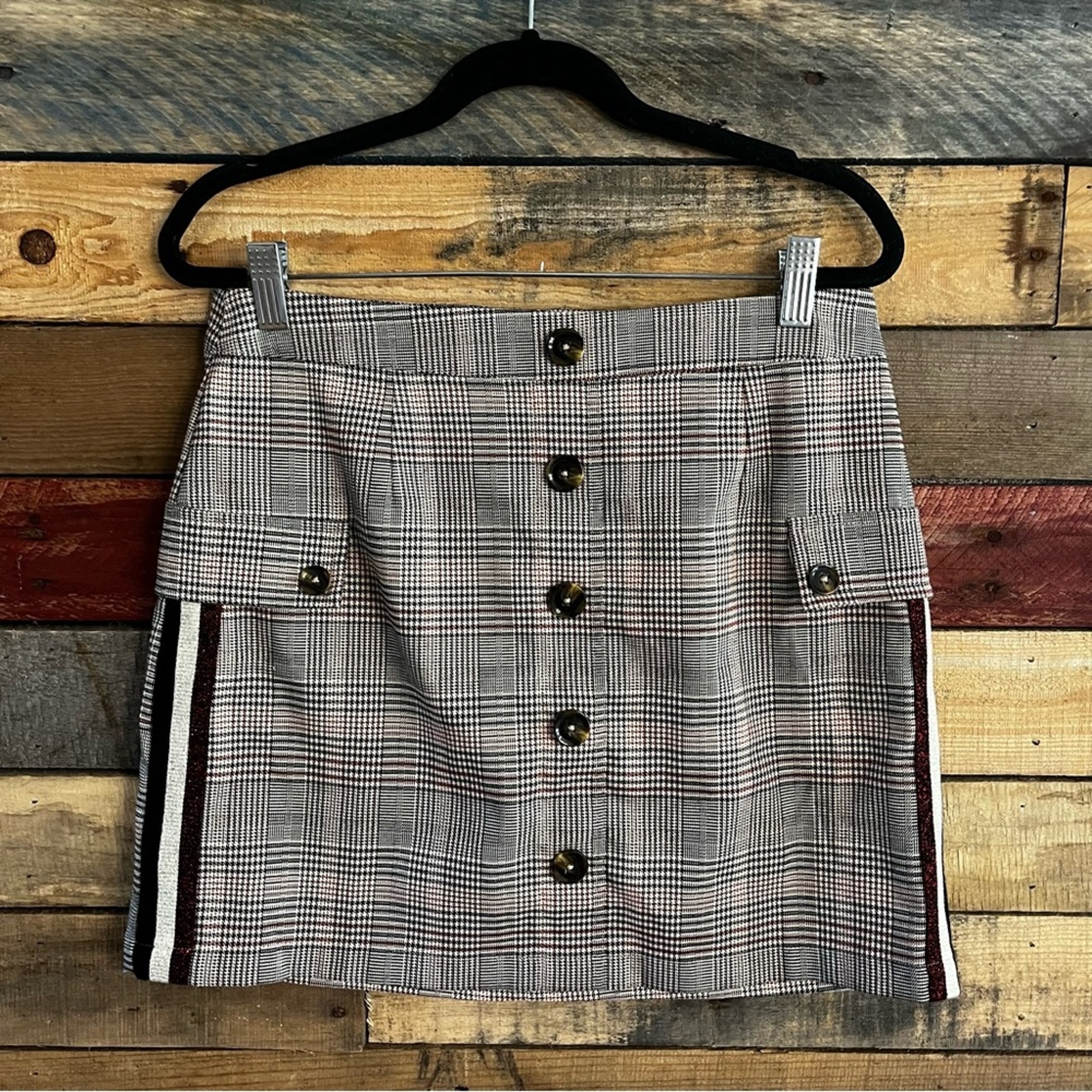 Le Lis Plaid Skirt Size Medium